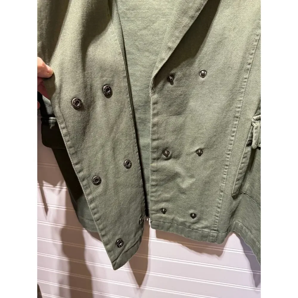 POL Double Breasted Adjustable Sleeve Lightweight Jacket Size S